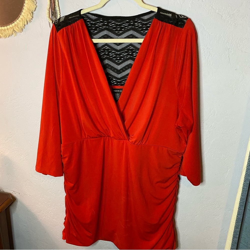 Torrid Lace Back Blouse 3X
